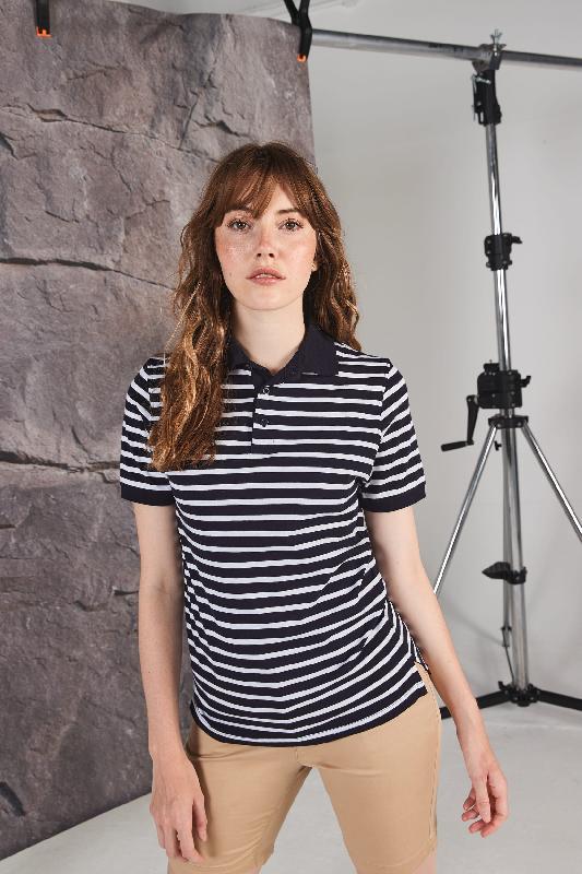 Polo jersey à rayures - Réf: FR230 - 100% coton - Front Row_2