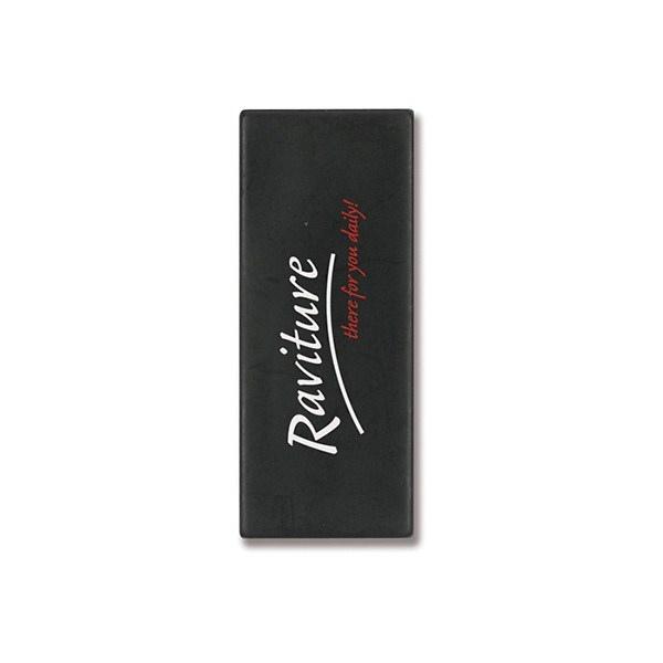 Aimant publicitaire rectangulaire Vegea - coque en plastique PS - aimant ferrite - 55x22x9mm - personnalisation possible_2