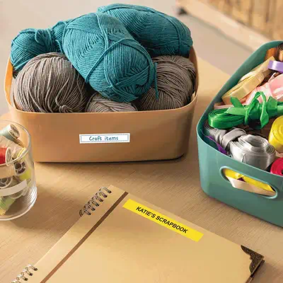 Btag-631 - Ruban adhésif Brother noir sur jaune, 12 mm de large, non laminé_2