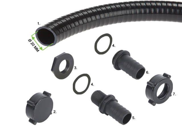 Collecteur d'eau de pluie Eslon - Adapté pour tuyaux de descente Ø 50 et 60 mm - Avec fonction trop-plein_2