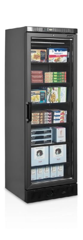 Congélateur vertical de vitrine noir L.595mm 1 porte TEFCOLD_2