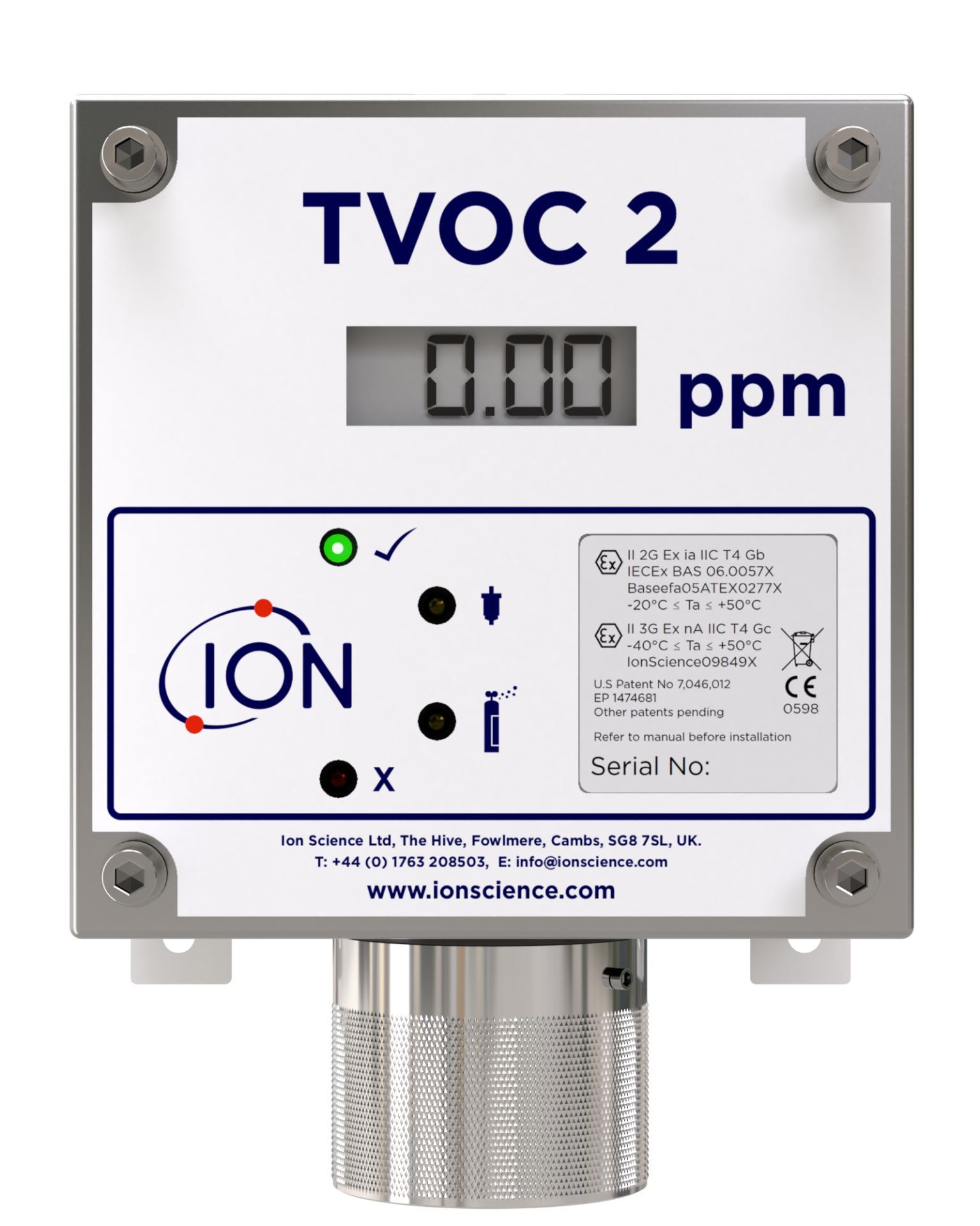 Détecteur PID fixe TVOC - Suivi des Composés Organiques Volatiles (COV) - Plages multiples jusqu'à 1000 ppm_2
