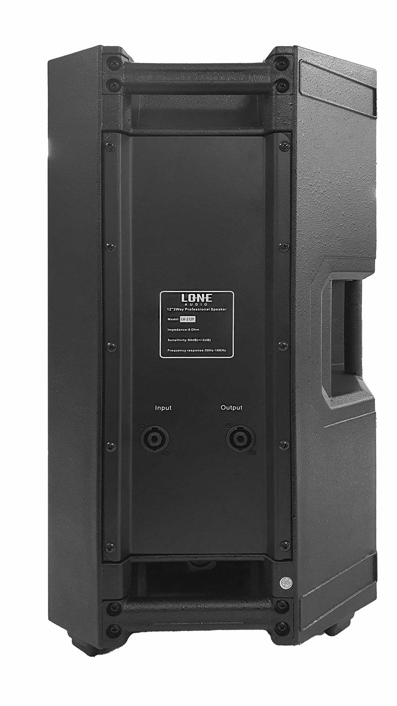 Enceinte professionnelle 2 voies 200 Watts RMS - LA-212P avec HP grave Bass Reflex 30 cm_2