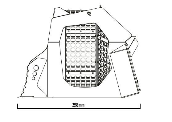 Godet cribleur MB-LS220 S2 - Pour chargeuses et chargeuses-pelleteuses 12 à 25 tonnes_3