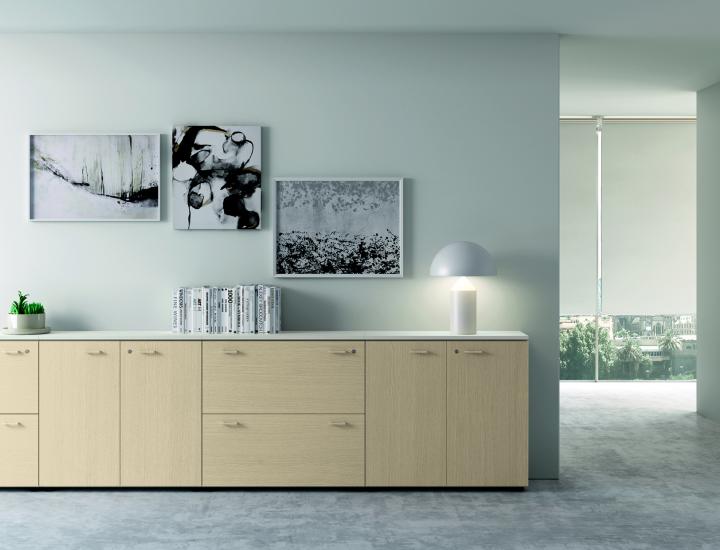 Rangement de bureau à porte battante - EVO - Ref : 114835_2