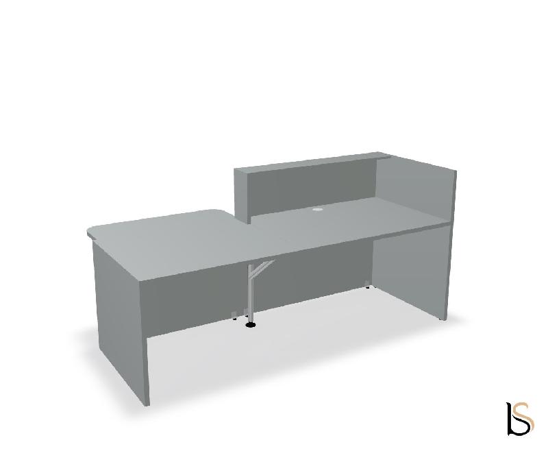 Banque d'accueil TERA avec accès PMR par MDD - 246, Droite, Gris aluminium_3