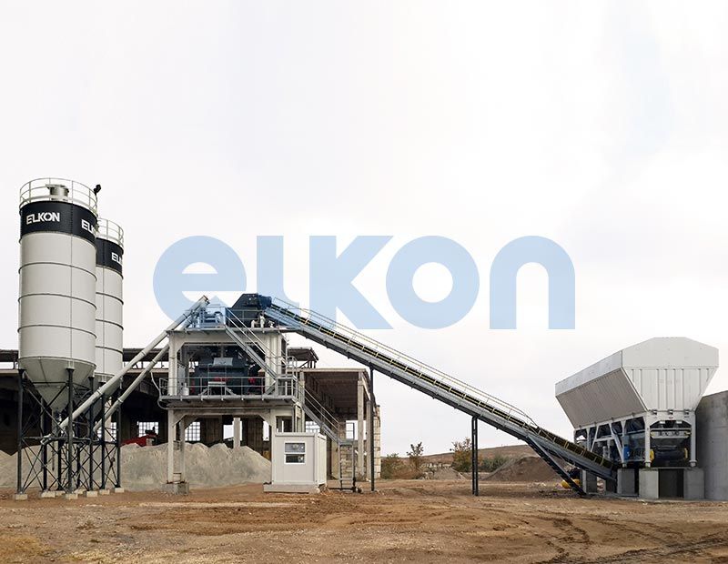 Centrale à béton fixe Elkomix-135 - 135 m³/h - Capacité flexible et haute performance_2