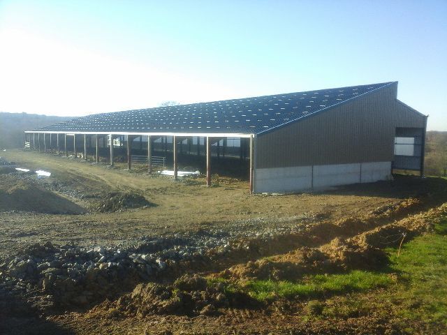 Hangar solaire monopente avec appentis (450 - 1350 m²)_0