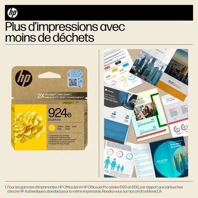 HP 924e Cartouche dencre authentique Jaune EvoMore_2