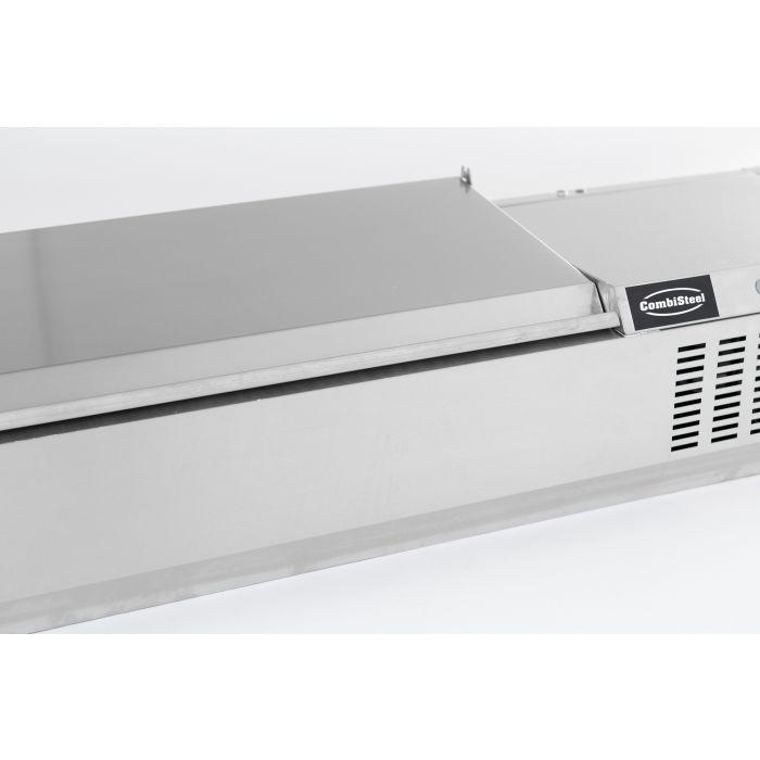Kit réfrigéré 5xGN1/4 L1200mm couvercle en acier inox Combisteel_2