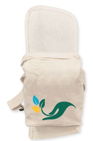Sac écologique 100 % coton naturel recyclé 280 g/m² - doublure RPET - 28H x 24L x 10P cm_2