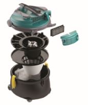 Aspirateur professionnel poussière - V-CAN-16 - Filtration 3 niveaux - Compact et ergonomique_2