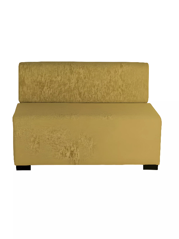 Canapé 2 places jaune safran_2