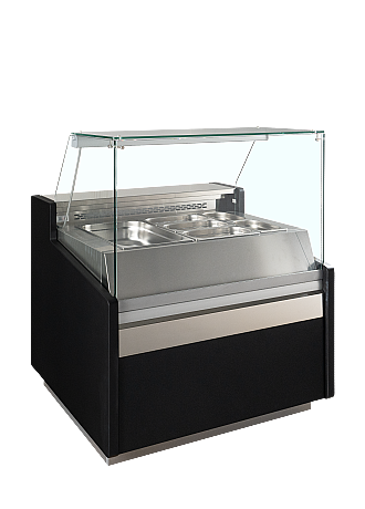 Vitrine réfrigérée 2 GN 1/1 Noire RAL9005 - | Tefcold - SPID100_2