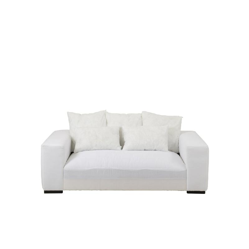 Canapé design LITA - 5 coussins blancs - Luxueux et confortable_2