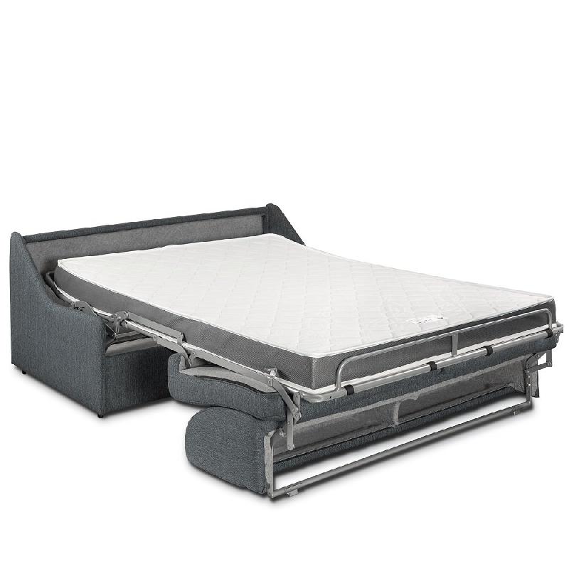 Canapé lit convertible Expresso - Express compact 160 cm - Matelas 16 cm - Tissu tweed gris graphite_2