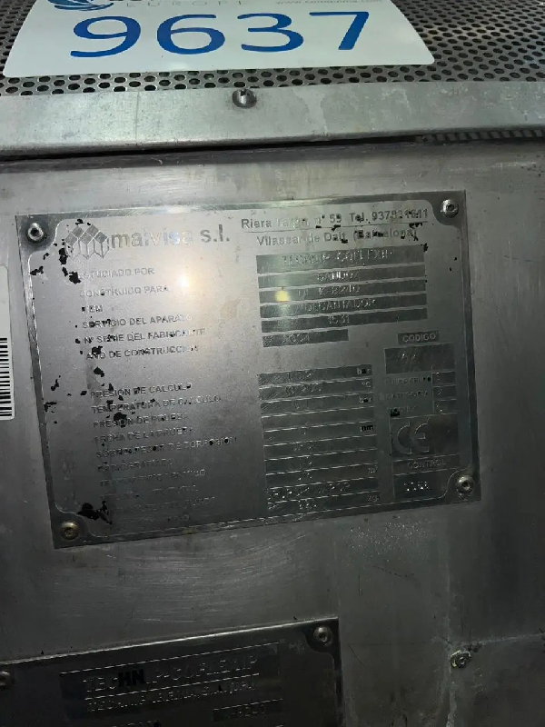 Cuve décanteur en acier inoxydable 3150 litres - référence : c9637_2