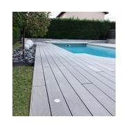 Lames de terrasses - Lameo - 3 400 x 145 x 25 mm - Double face Lisse / Striée - Alvéolaire creux_2