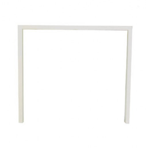 Plan Compact Manager Aeris avec Retour Caisson - Référence 9351 BD B - Fabrication Française - Plateau Chêne Gris, Piétement Blanc_2