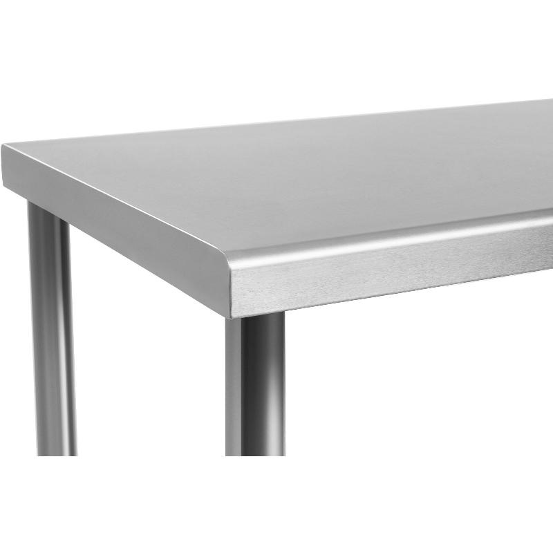 Table en inox avec étagère 200x60 cm_2