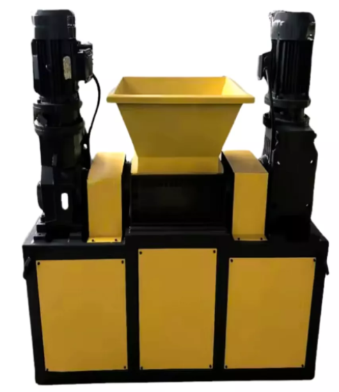 Broyeur industriel double arbre multi-matériaux avec motorisation 2×7,5 kW et 20 couteaux en acier allié - MBR400_2