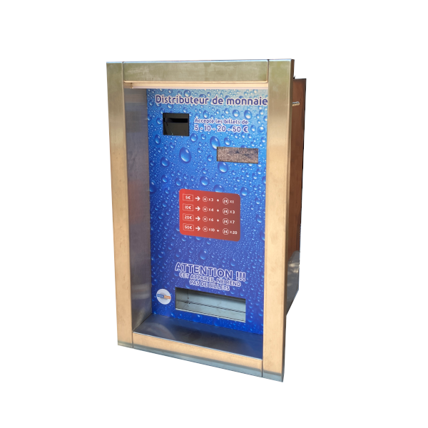 Distributeur de jetons encastrable - 1 ou 2 hopper universel avec pièces et/ou billets - accès arrière_2