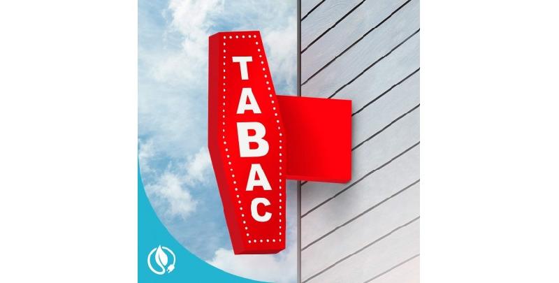 Enseigne Carotte Tabac pour buralistes - Lumineuse et moderne, 4 tailles disponibles_2