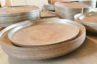 Fond hémisphérique acier avec profondeur et épaisseur personnalisables