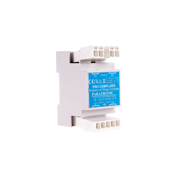 Protections foudre et CEM - PRO CEMPLUIED - Filtrée pour pluviomètres ou compteurs, tension < 15 Vdc, Imax 20 kA_2