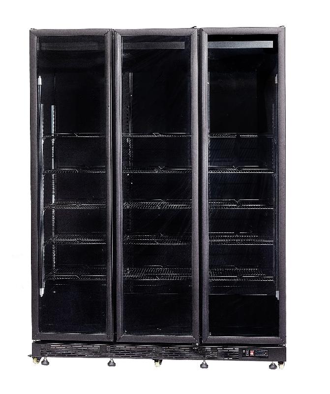 Réfrigérateur 3 portes en verre noir nap-1200 l1600 7455.1920 COMBISTEEL_2