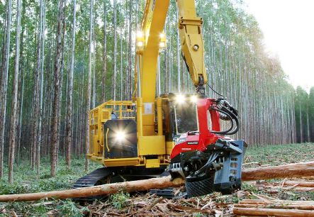 Tête d'abattage Komatsu 370E - largeur max. 1,950 mm - fonction d'écorçage et scie Constant Cut_2