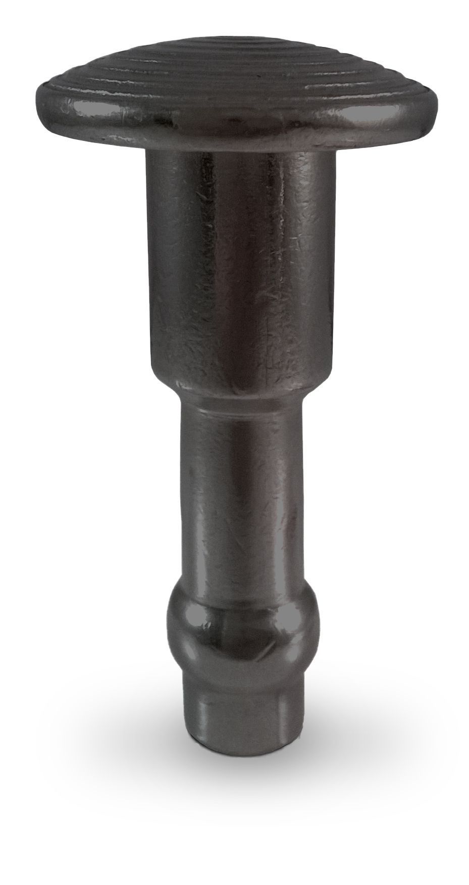 Clou podotactile special enrobe en acier zingue noir (ff)_0