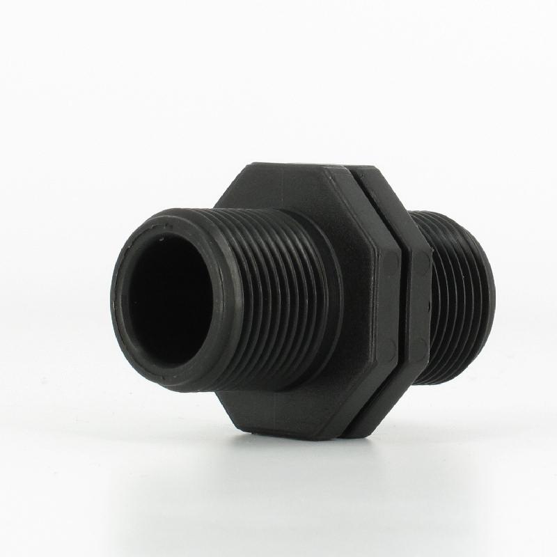 Mamelon Mâle/Mâle PP fileté 3/4