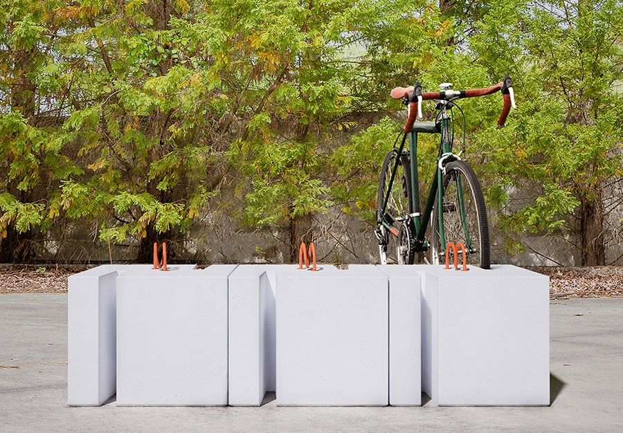 350 - Porte-vélos B Park by SIT Urban Design - en béton hydrofuge et fer laqué - 310 kg - 55 x 45 x 55 cm_2