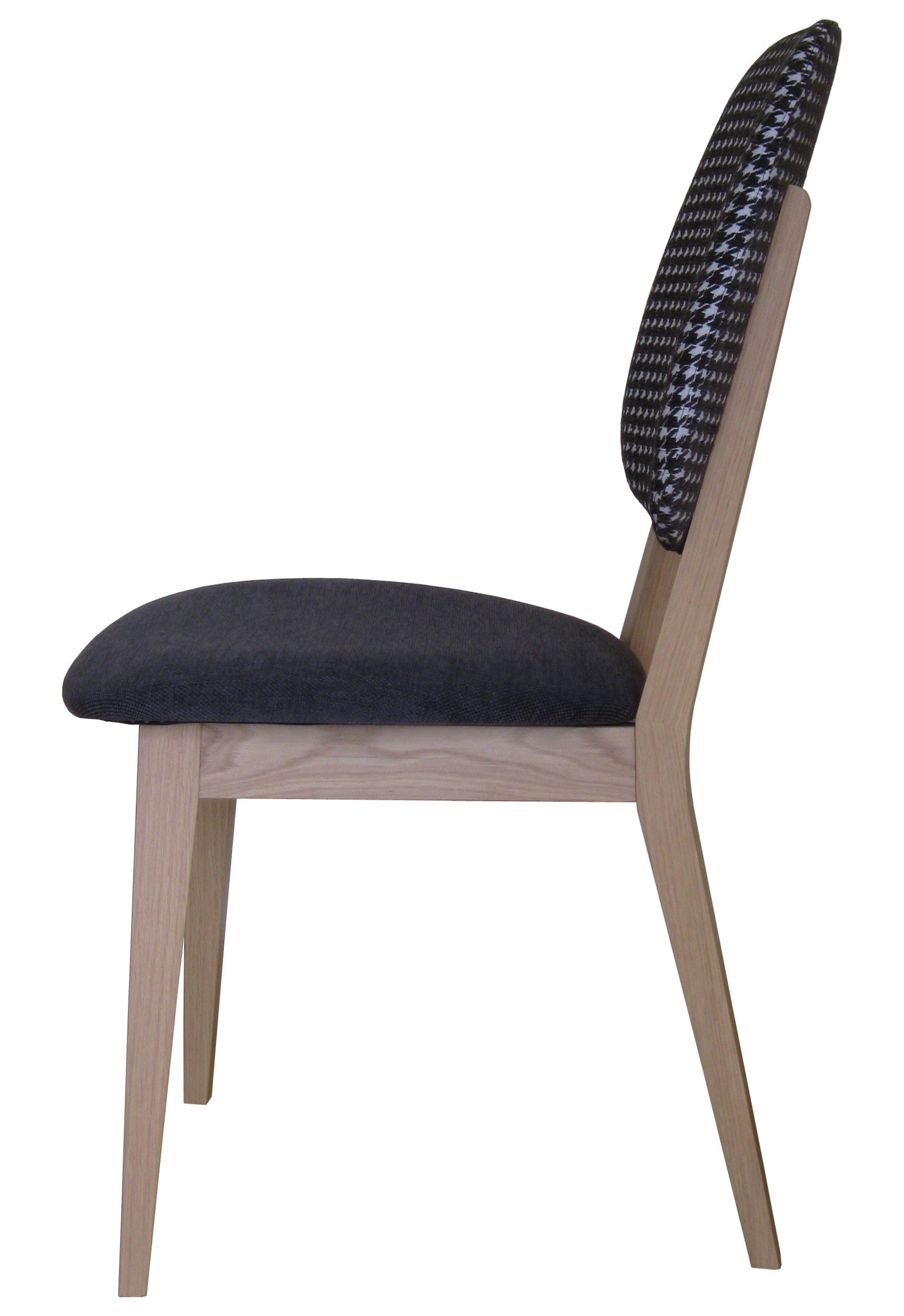 Chaise Alexia en bois massif - hêtre ou chêne - fabrication française - assise et dossier garnis_2