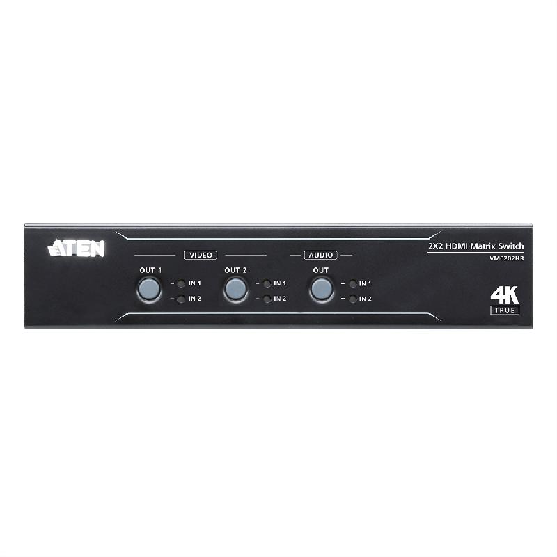 ATEN VM0202HB Commutateur matriciel HDMI True 4K 2 x 2 avec Désembeddeur audio_2