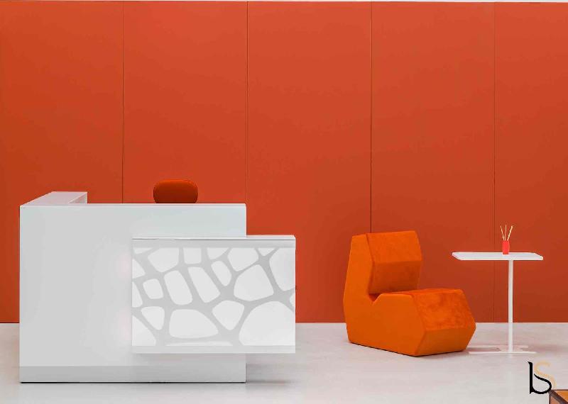 Banque d'accueil d'angle Organic avec éclairage - MDD - Gauche_3