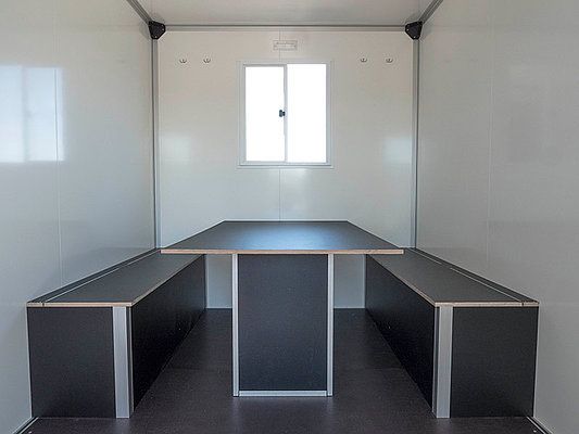 Bauwagen 15 42 22 - Remorque fourgon chantier Humbaur - 5.64m - 6 personnes - Parois sandwich_2