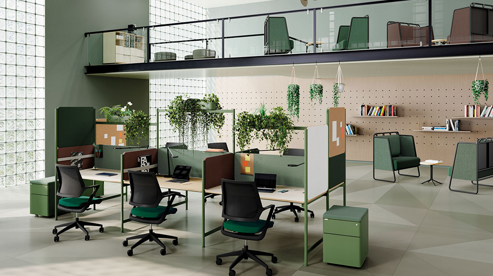 Bureau open space collaboratif et ergonomique pour environnement dynamique_2