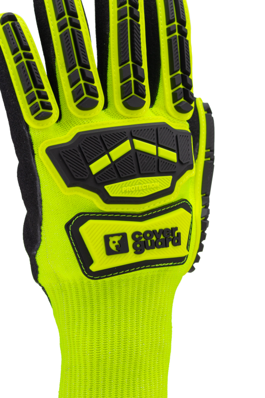 GANTS manutention anti coupures anti chocs IMPACT 100 jaune cut c (4342) milieu sec_2