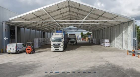 Bâtiment Logistique Industriel - Plateforme de Gestion des Marchandises - HTS TENTIQ GMBH - Entrepôt modulaire de stockage et distribution_2