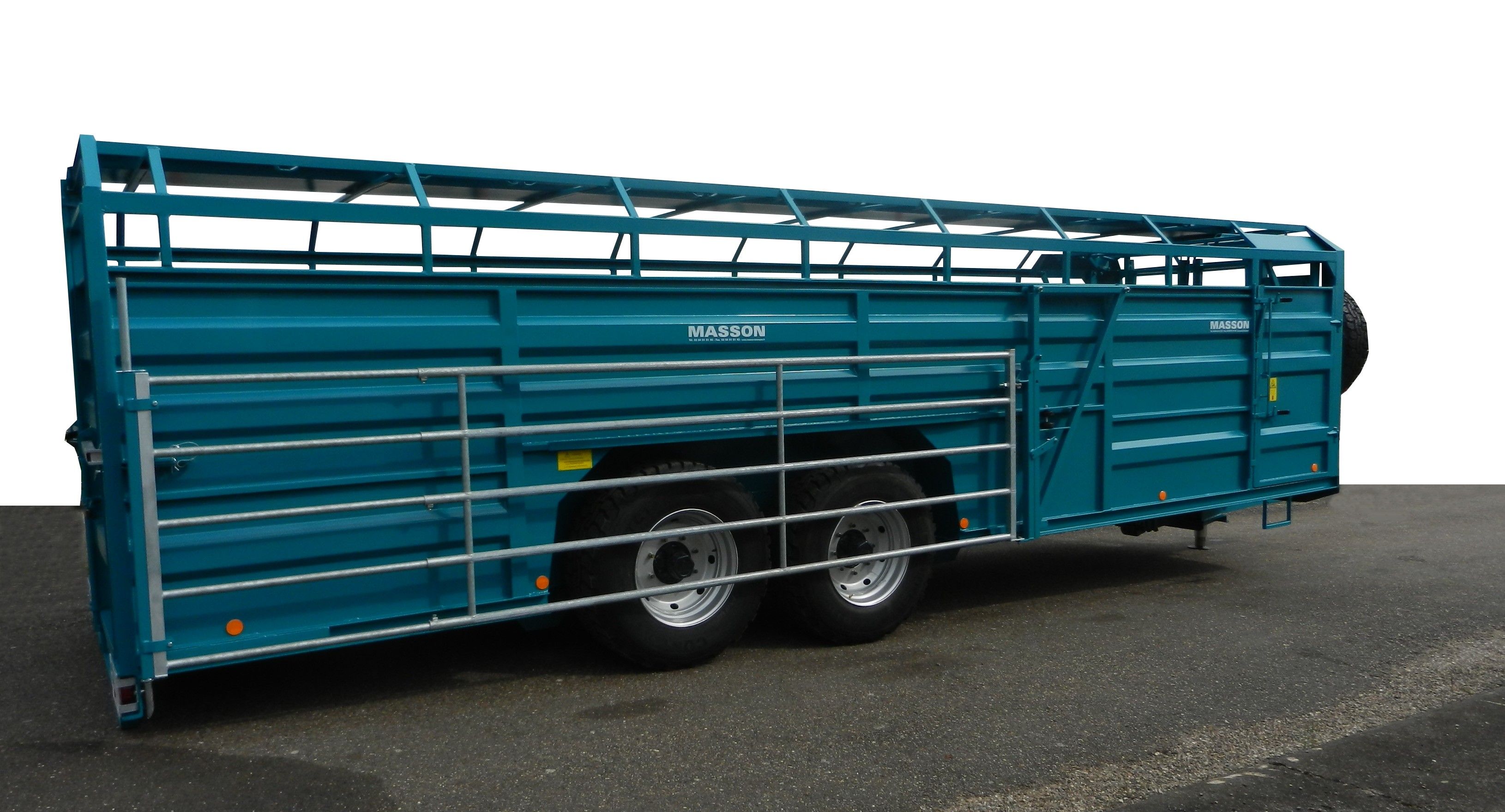 Bétaillères bd63 à bd115 rea - masson remorques - bétaillères à deux essieux relevables - 8 à 17 bêtes_2