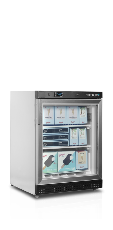 Congélateur vertical de vitrine Statique L.600mm 120L TEFCOLD_2