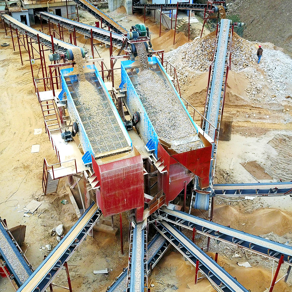 Crible vibrant à plusieurs étages pour sablière