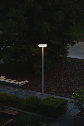 Lampadaire urbain lentis - 150 W - en acier galvanisé - 5 m_2