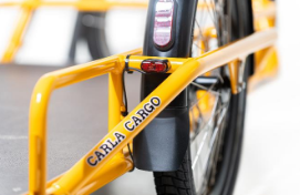 Remorque mécanique pour vélo cargo tractable à la main, conçue pour les déplacements urbains - Capacité 200kg - Carla compétition JHOG_2