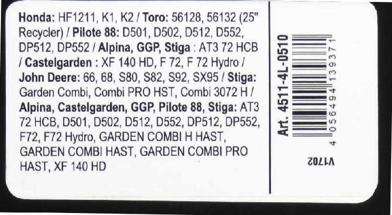 Courroie trapézoïdale X-Grip V - Type 4L510_2