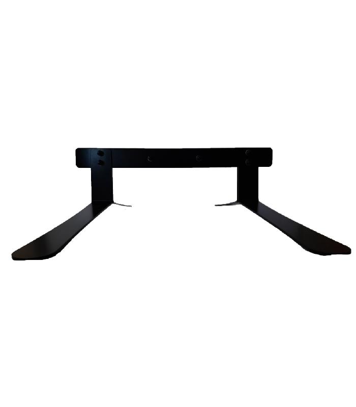 Panneau trottoir cadre bois sur piétement noir effet ressorts - 124 x 63,5 cm - Référence : PFN733BRUT_2