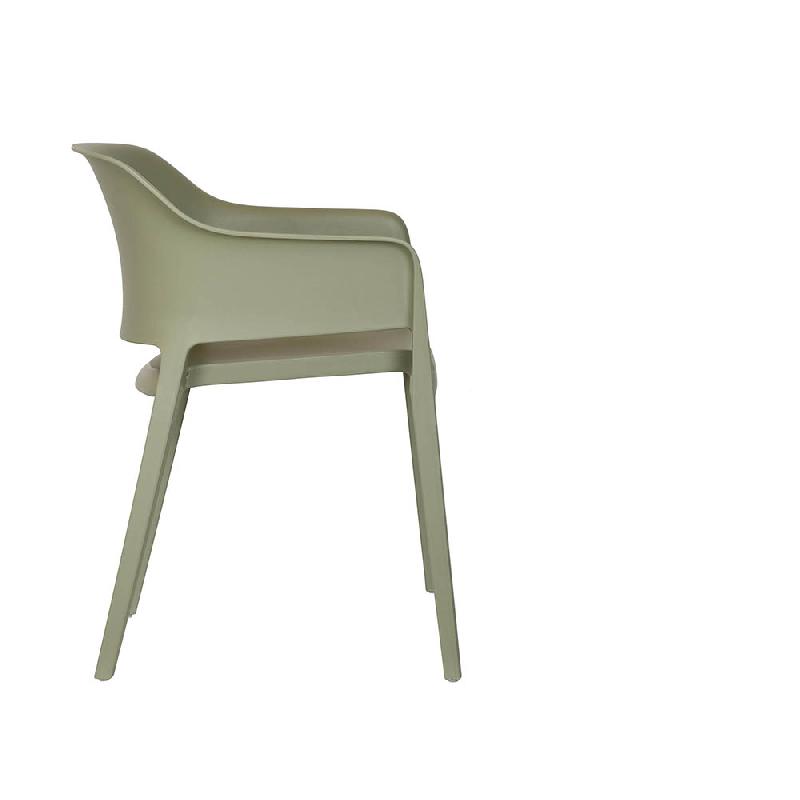Giethoorn - Chaise empilable en polypropylène vert mousse_2