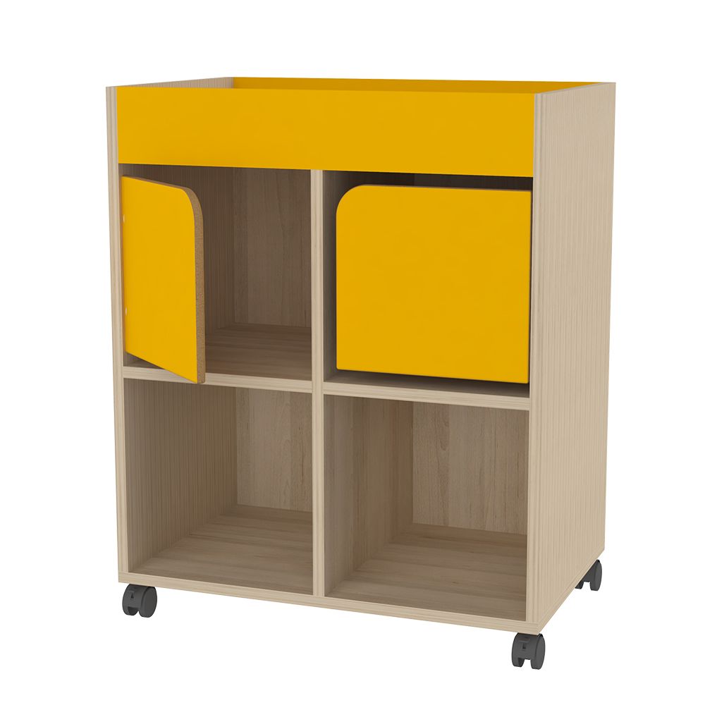 Meuble de rangement - Réf. R.H80809 - avec rebords antichute et portes anti-pince doigt - dimensions L710mm x H878mm x P452mm_1
